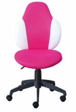 Drehstuhl B�rostuhl Kinderstuhl Schreibtischstuhl JESSI Raspberry/White Himbeer Weiss mit Rollen