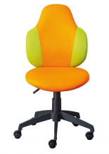 Drehstuhl B�rostuhl Kinderstuhl Schreibtischstuhl JESSI Orange/Green Orange Gr�n mit Rollen