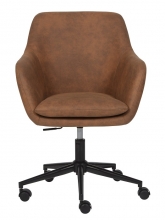 Drehstuhl B�rostuhl Schreibtischstuhl WORKRELAXED Rust Rostfarben Microfaser mit Rollen