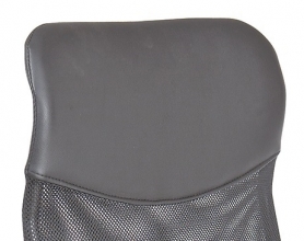 B�rostuhl Drehstuhl Schreibtischstuhl mit Armlehnen TORINO Grey Grau Kunstleder Netz