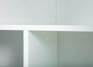2-trg. Haushaltsschrank Schrank Hochschrank Mehrzweckschrank ARCONATI HHS Melaminbeschichtet Wei�