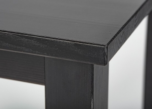 Beistelltisch Tisch Ziertisch Beisteller HILTWIN Schwarz lackiert Massivholz