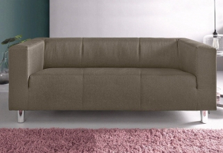 Sofa Couch 3-Sitzer 3er Sofa Couch CLIP Struktur macchiato Versand mglich Ausstellung BH