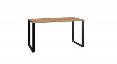 Schreibtisch B�rotisch Tisch Sch�lerschreibtisch J04 301 LIVERPOOL Plankeneiche Nachbildung, Gestell Metall graphitfarben