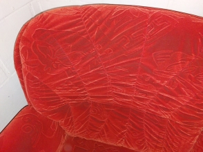 2er Sofa Couch 2-Sitzer VELA Nanovel Rost Ausstellung B�H