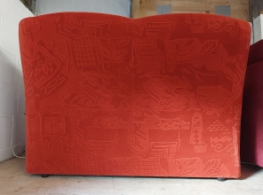 2er Sofa Couch 2-Sitzer VELA Nanovel Rost Ausstellung B�H