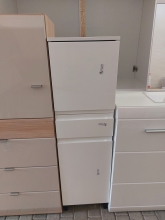 Badschrank Badm�bel Regal Schrank 8242 SALINAS Wei� Ausstellung B�H