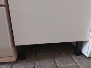 Badschrank Badm�bel Regal Schrank 8242 SALINAS Wei� Ausstellung B�H