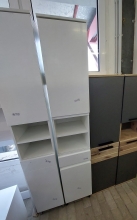 Hochschrank Standschrank Badschrank Regal Schrank 8241 SALINAS Wei� Ausstellung B�H