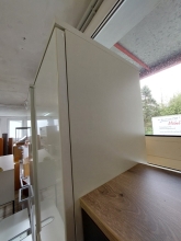 Hochschrank Standschrank Badschrank Regal Schrank 8241 SALINAS Wei� Ausstellung B�H