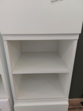 Hochschrank Standschrank Badschrank Regal Schrank 8241 SALINAS Wei� Ausstellung B�H