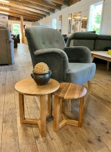 Sessel Mini Sessel Relaxsessel MICKY GRAU Mikrofaser Samtoptik Grau B�H
