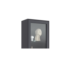 Vitrine schmal Anrichte Stauraum 3 4 0 1 Eiche teilmassiv