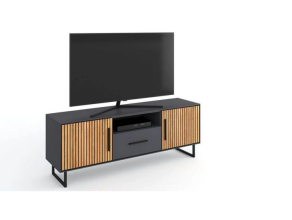 TV-Board Lowboard Phonotisch Stauraum 3 4 0 6 Eiche teilmassiv