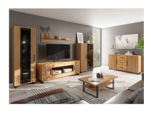 Kommode Anrichte Sideboard Stauraum 3 2 1 0 Eiche furniert