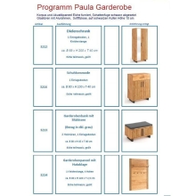 Garderobenschrank Dielenschrank Schrank 3 2 1 2 Eiche furniert