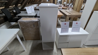 Schmaler Hochschrank Badschrank Schrank LOVE SPA Wei� SoPo B�H