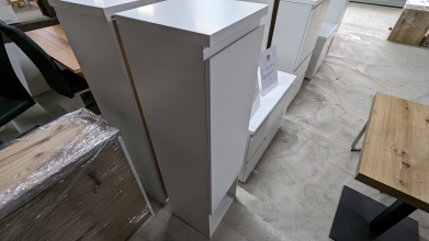 Schmaler Hochschrank Badschrank Schrank LOVE SPA Wei� SoPo B�H