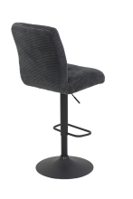 2-er SET Barhocker Hocker Barstuhl LENI I H 28 Breitcord Anthrazit