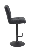 6-er SET Barhocker Hocker Barstuhl LENI I H 28 Breitcord Anthrazit