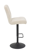 6-er SET Barhocker Hocker Barstuhl LENI I H 36 Breitcord Creme
