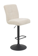 8-er SET Barhocker Hocker Barstuhl LENI I H 36 Breitcord Creme