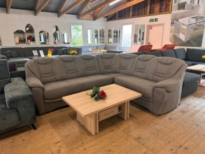 Rundecke Rundsofa Couch Sofa BENSON mit Schlaffunktion Ausstellung B�hne