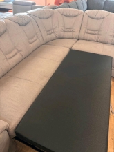 Rundecke Rundsofa Couch Sofa BENSON mit Schlaffunktion Ausstellung B�hne