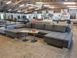 Wohnlandschaft Sofa Couch Polstergarnitur U-Form CANO mit Funktion Versand B�hne
