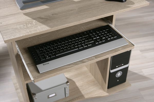 Schreibtisch Arbeitstisch Brotisch Computertisch DURINI Eiche Sonoma Dekor