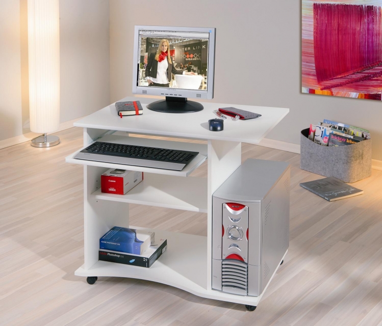 Schreibtisch Arbeitstisch B�rotisch Computertisch PEPE Wei�