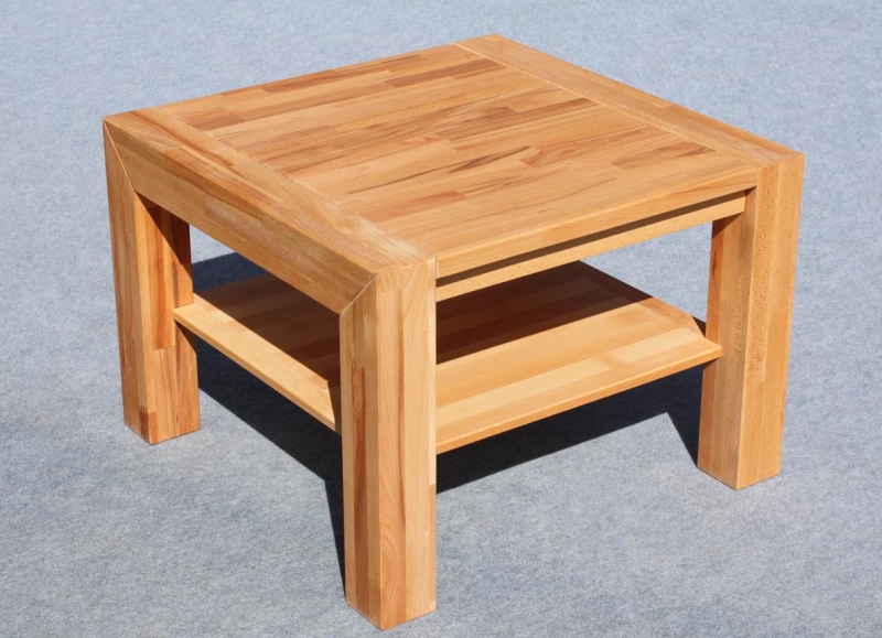Couchtisch Beistelltisch Tisch Wohnzimmertisch 6 2 9 0 Kernbuche Massiv Ge�lt