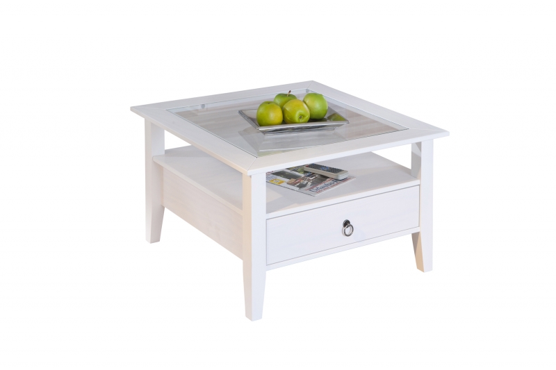 Couchtisch Stubentisch Tisch PROVENCE1 Kiefer Massiv Wei�