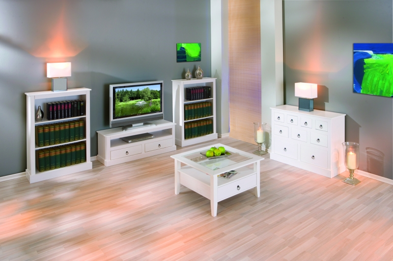 Couchtisch Stubentisch Tisch PROVENCE1 Kiefer Massiv Wei�