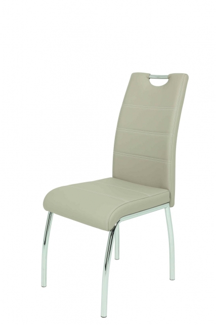 2 St�hle=Set Vierfussstuhl Stuhl Susi S 34 Kunstleder Cappuccino