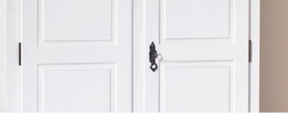2-trg. Kleiderschrank Schrank Landhausstil HEDDA Massivholz wei�