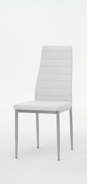 2 Stühle=Set Vierfussstuhl Stuhl Simone S 13 Kunstleder Weiß