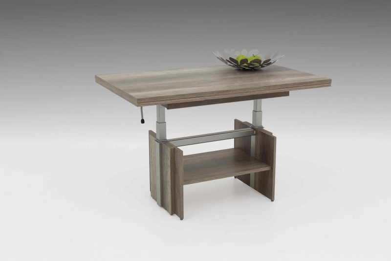 Couchtisch, Stubentisch, Funktionscouchtisch Jerome 22, Wildeiche