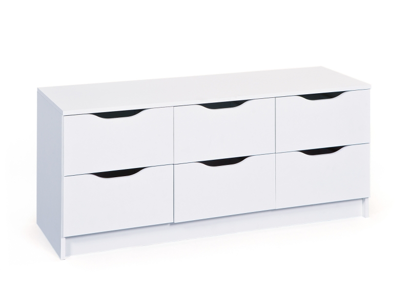 Kommode Stauraum Anrichte Schrank WESTPHALEN6B Wei�