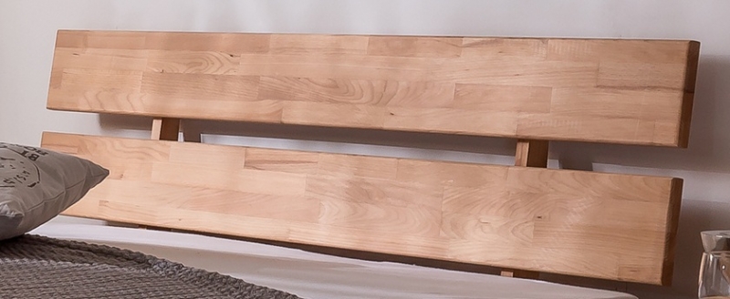 90x200 Bett Futonbett Holzbett mit Bettkasten Kernbuche Massiv Julia90E+BK ge�lt