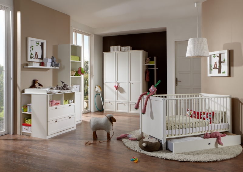 8tlg. Babyzimmer Kinderzimmer Komplettset Filou Wei�