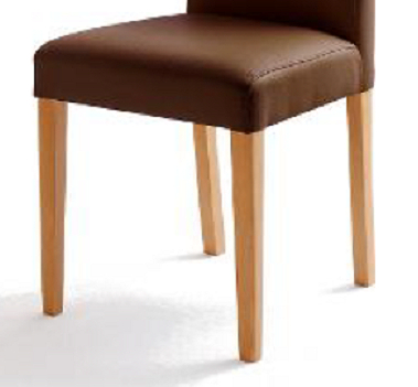 6 Sthle=Set Stuhl Kchenstuhl Esszimmerstuhl Polsterstuhl Fix 02060176 Braun Buche