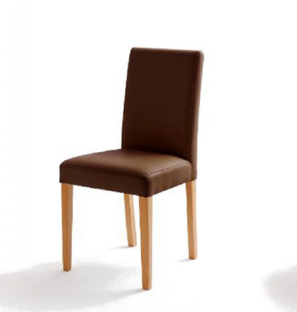 8 Sthle=Set Stuhl Kchenstuhl Esszimmerstuhl Polsterstuhl Fix 02060176 Braun Buche