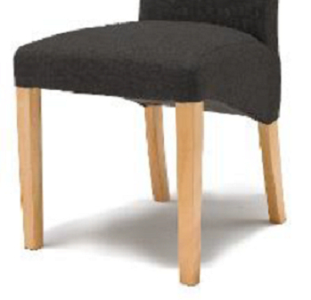 6 Stühle=Set Stuhl Küchenstuhl Esszimmerstuhl Polsterstuhl Foxi FOBNMEGB Graubraun Buche