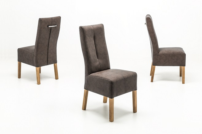 6 St�hle=Set Stuhl K�chenstuhl Esszimmerstuhl Polsterstuhl Fabius FBEHPABX Braun Eiche