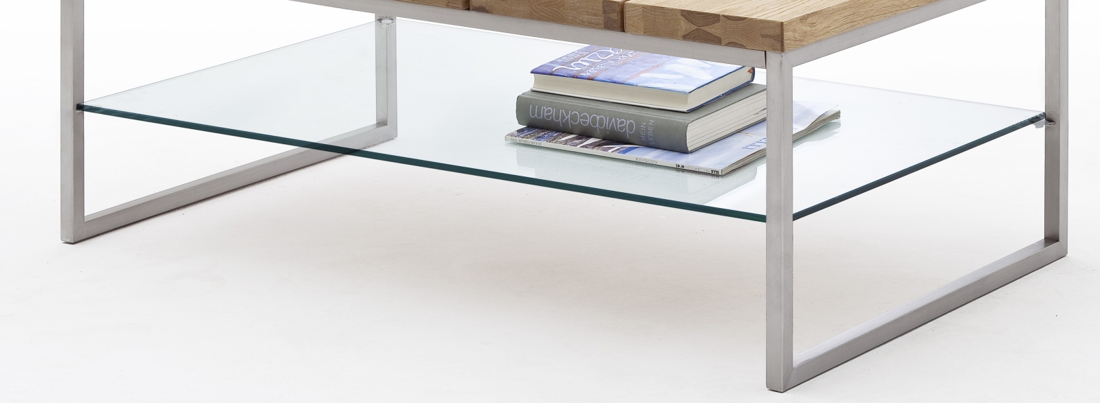 Couchtisch Beistelltisch Tisch Wohnzimmertisch Glas Norge Asteiche Ge�lt