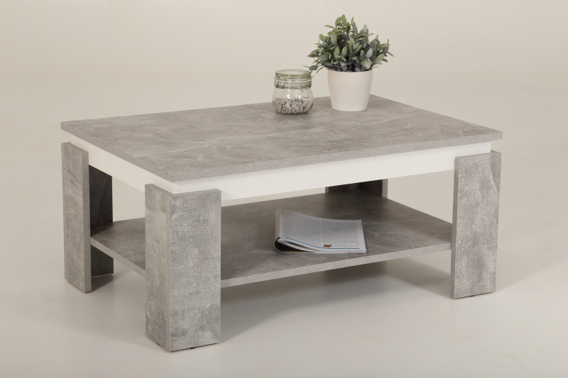 Couchtisch Stubentisch Tisch Tim II 04/13 Dekor Beton Wei�