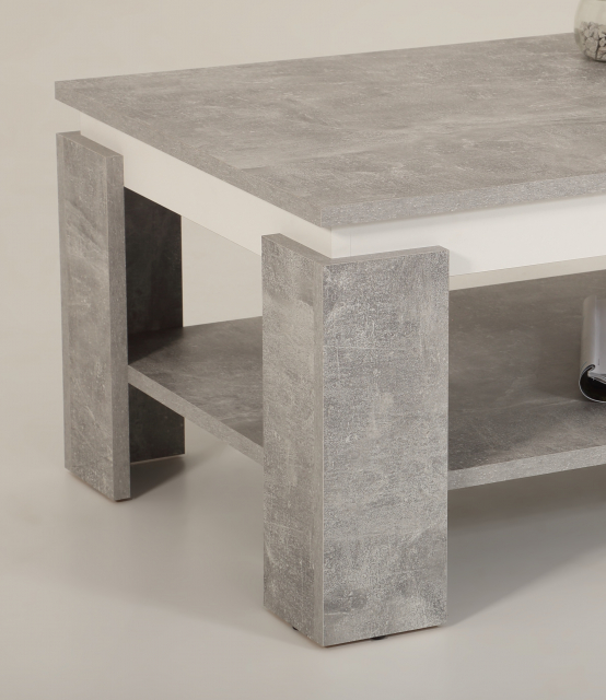 Couchtisch Stubentisch Tisch Tim II 04/13 Dekor Beton Wei�