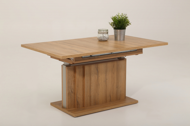 Tisch Couchtisch Achim 49 Alteiche Ausziehbar H�henverstellbar Esstischh�he