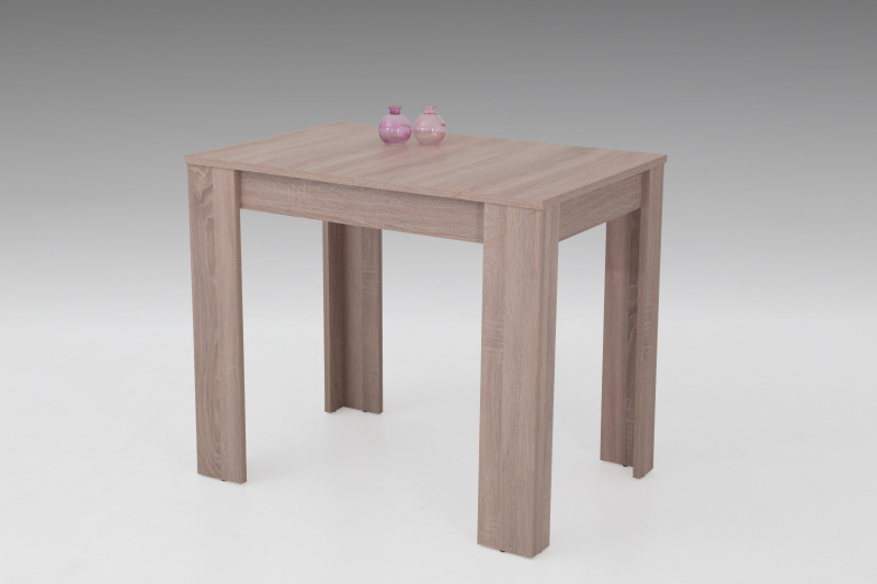 90-130x60 cm Esstisch K�chentisch Tisch Eva 63 ausziehbar Eiche Sonoma Dekor